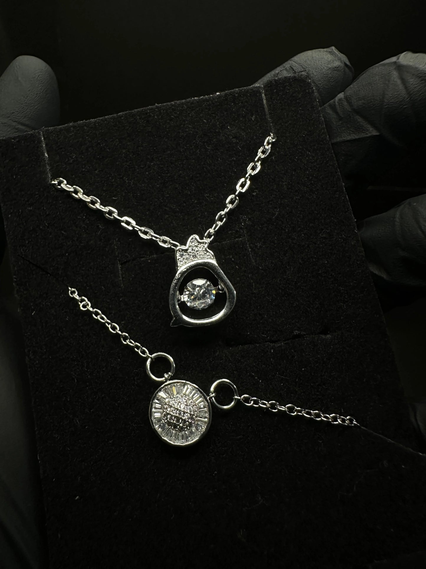 Diamond Charm Luxe Set – Pendant, Ring, Bracelet & Earrings